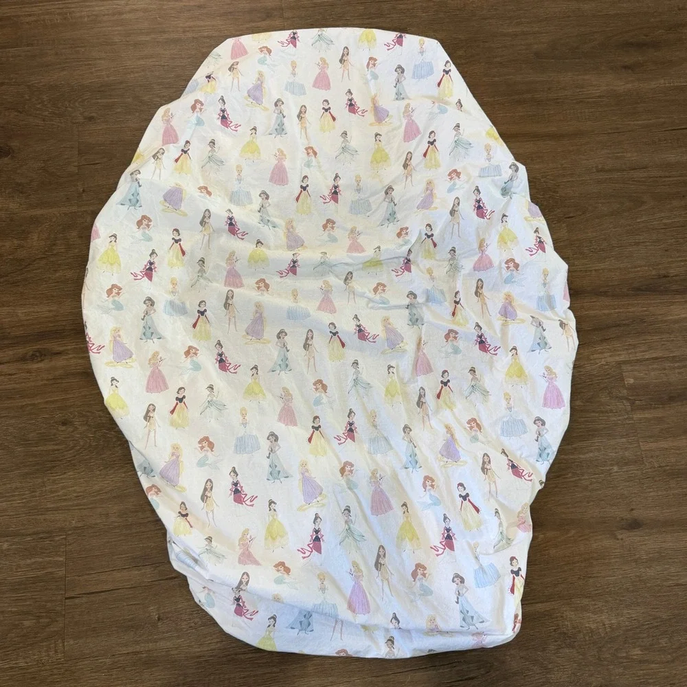 Pottery Barn Kids Twin Disney Princess Mary Blair Organic Cotton Sheet Set White